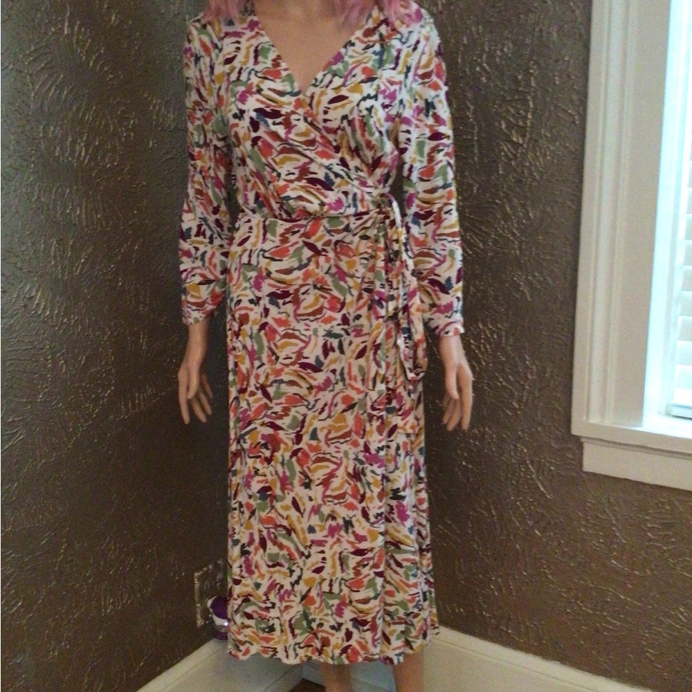 beachlunchlounge Multicolor Long Sleeve Dress